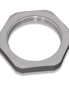 Hexagon backnut plastic f/screwing M40